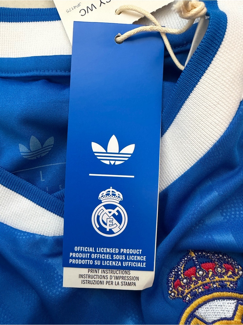 Adidas Real Madrid Cropped Soccer Jersey World Cup Ronaldo Women’s Size Large - Picture 7 of 10